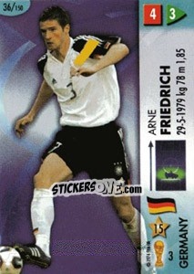 Sticker Arne Friedrich - GOAAAL! FIFA World Cup Germany 2006 n. 36 - Panini