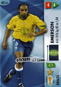 Sticker Emerson - GOAAAL! FIFA World Cup Germany 2006 n. 60 - Panini