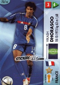 Sticker Vikash Dhorasoo - GOAAAL! FIFA World Cup Germany 2006 n. 73 - Panini