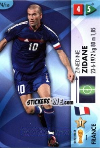 Sticker Zinedine Zidane - GOAAAL! FIFA World Cup Germany 2006 n. 74 - Panini