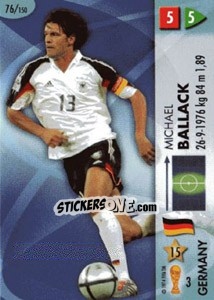 Sticker Michael Ballack - GOAAAL! FIFA World Cup Germany 2006 n. 76 - Panini