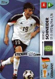 Sticker Bernd Schneider - GOAAAL! FIFA World Cup Germany 2006 n. 77 - Panini