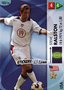 Sticker Steve Ralston - GOAAAL! FIFA World Cup Germany 2006 n. 103 - Panini