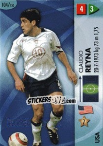 Sticker Claudio Reyna - GOAAAL! FIFA World Cup Germany 2006 n. 104 - Panini