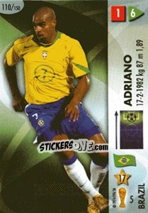 Sticker Adriano - GOAAAL! FIFA World Cup Germany 2006 n. 110 - Panini