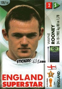 Sticker Wayne Rooney - GOAAAL! FIFA World Cup Germany 2006 n. 120 - Panini