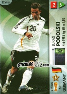 Sticker Lukas Podolski - GOAAAL! FIFA World Cup Germany 2006 n. 125 - Panini