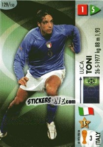 Sticker Luca Toni - GOAAAL! FIFA World Cup Germany 2006 n. 129 - Panini