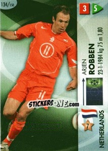 Sticker Arjen Robben - GOAAAL! FIFA World Cup Germany 2006 n. 134 - Panini