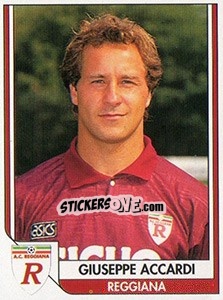 Sticker Giuseppe Accardi - Italy Tutto Calcio 1993-1994 - Sl