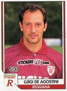 Cromo Luigi De Agostini - Italy Tutto Calcio 1993-1994 - Sl