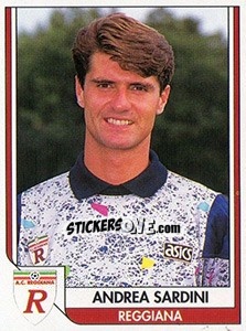 Sticker Andrea Sardini - Italy Tutto Calcio 1993-1994 - Sl