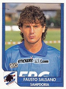 Sticker Fausto Salsano - Italy Tutto Calcio 1993-1994 - Sl