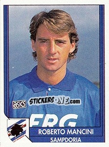 Figurina Roberto Mancini - Italy Tutto Calcio 1993-1994 - Sl