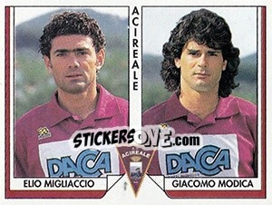 Sticker Elio Migliaccio / Giacomo Modica - Italy Tutto Calcio 1993-1994 - Sl