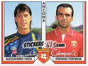 Sticker Alessandro Nista / Stefano Fontana - Tutto Calcio 1993-1994 n. 331 - Sl