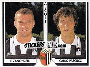 Sticker Francesco Zanoncelli / Carlo Pascucci - Tutto Calcio 1993-1994 n. 340 - Sl