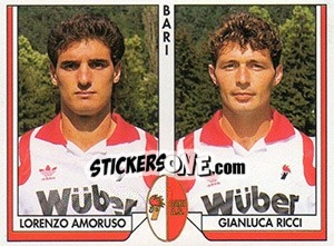 Sticker Lorenzo Amoruso / Gianluca Ricci - Tutto Calcio 1993-1994 n. 348 - Sl