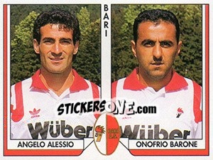 Sticker Angelo Alessio / Onofrio Barone - Tutto Calcio 1993-1994 n. 350 - Sl