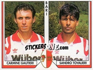 Sticker Carmine Gautieri / Sandro Tovalieri - Tutto Calcio 1993-1994 n. 351 - Sl