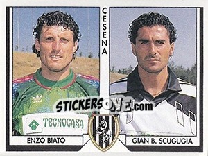 Figurina Enzo Biato / Gian Battista Scugugia - Italy Tutto Calcio 1993-1994 - Sl