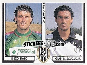 Sticker Enzo Biato / Gian Battista Scugugia - Tutto Calcio 1993-1994 n. 363 - Sl