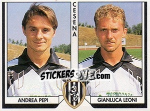 Sticker Andrea Pepi / Gianluca Leoni - Italy Tutto Calcio 1993-1994 - Sl