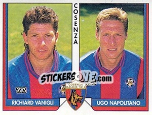 Sticker Richard Vanigli / Ugo Napolitano - Tutto Calcio 1993-1994 n. 372 - Sl