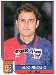 Sticker Aldo Firicano - Italy Tutto Calcio 1993-1994 - Sl