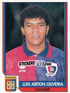 Figurina Luis Airton Oliviera - Tutto Calcio 1993-1994 n. 34 - Sl