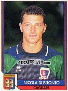 Figurina Nicola Di Bitonto - Italy Tutto Calcio 1993-1994 - Sl