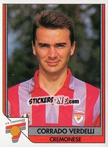 Sticker Corrado Verdelli - Italy Tutto Calcio 1993-1994 - Sl