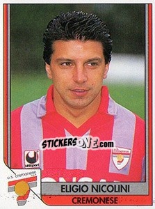 Figurina Eligio Nicolini - Italy Tutto Calcio 1993-1994 - Sl