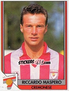 Sticker Riccardo Maspero - Tutto Calcio 1993-1994 n. 49 - Sl