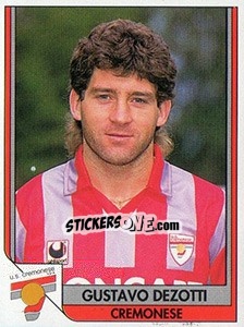Cromo Gustavo Dezotti - Italy Tutto Calcio 1993-1994 - Sl