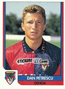 Sticker Dan Petrescu - Tutto Calcio 1993-1994 n. 73 - Sl