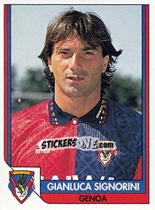 Sticker Gianluca Signorini - Tutto Calcio 1993-1994 n. 74 - Sl