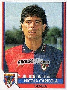 Sticker Nicola Caricola - Italy Tutto Calcio 1993-1994 - Sl
