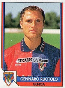 Sticker Gennaro Ruotolo - Italy Tutto Calcio 1993-1994 - Sl