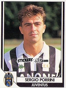 Sticker Sergio Porrin - Italy Tutto Calcio 1993-1994 - Sl