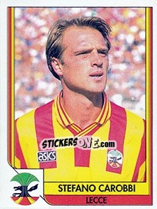 Sticker Stefano Carobbi - Tutto Calcio 1993-1994 n. 152 - Sl