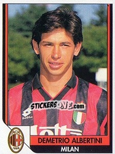 Sticker Demetrio Albertini - Italy Tutto Calcio 1993-1994 - Sl