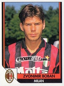 Cromo Zvonimir Boban - Italy Tutto Calcio 1993-1994 - Sl
