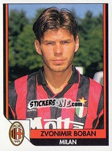 Sticker Zvonimir Boban - Tutto Calcio 1993-1994 n. 173 - Sl