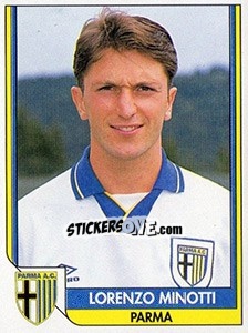Figurina Lorenzo Minotti - Italy Tutto Calcio 1993-1994 - Sl