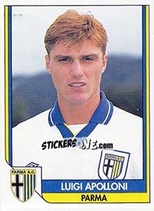 Sticker Luigi Apolloni - Italy Tutto Calcio 1993-1994 - Sl