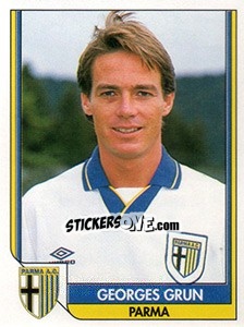 Sticker Georges Grun - Italy Tutto Calcio 1993-1994 - Sl