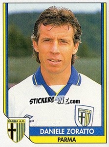 Figurina Daniele Zoratto - Italy Tutto Calcio 1993-1994 - Sl