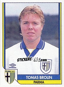 Sticker Tomas Brolin - Tutto Calcio 1993-1994 n. 213 - Sl