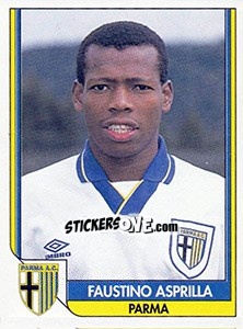 Sticker Faustino Asprilla - Italy Tutto Calcio 1993-1994 - Sl